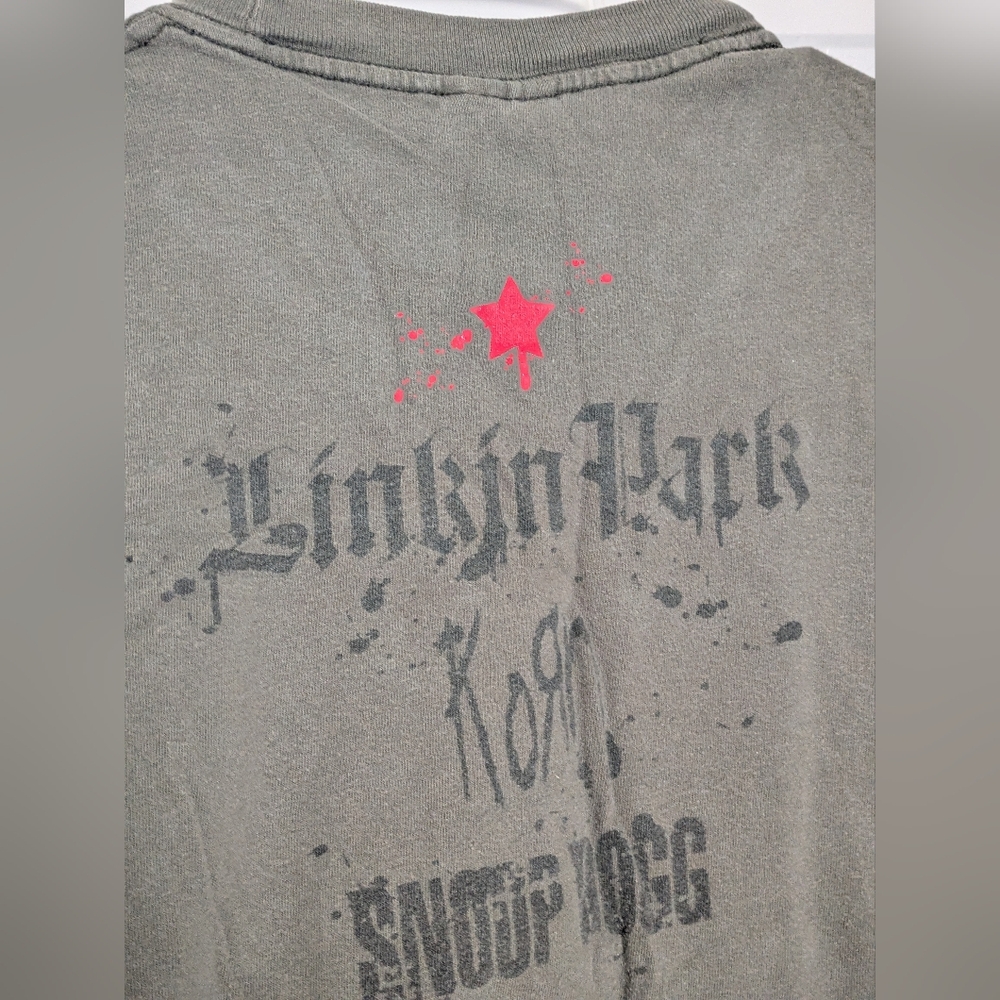 Linkin Park Korn Snoop Dogg Projekt Revolution Tour Concert T-Shirt Green Small - Picture 3 of 4